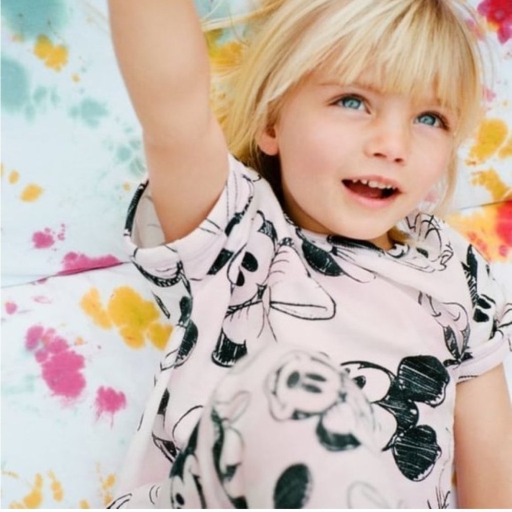 Zara / Disney Minnie Mouse and Daisy Duck terry dress 3T
